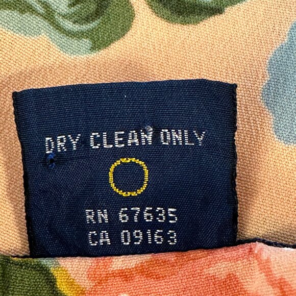 Vintage Ralph Lauren Peach Floral Button Front Maxi Dress 90s Y2K - Picture 5 of 7